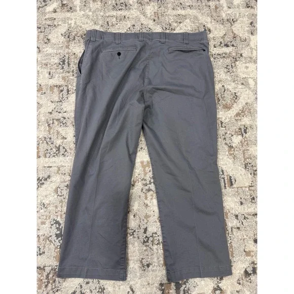 Oak Hill Mens Straight Fit Tech Pant Lot of 2 Khaki Grey 44x28 DXL Business - Picture 9 of 16